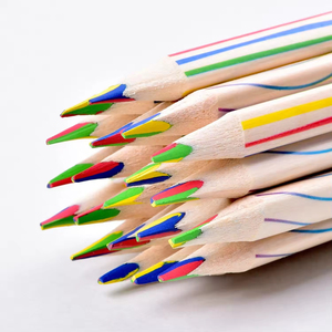 30 Miếng 4 Trong 1 Màu Bút Chì Cho Trẻ Em Cầu Vồng Màu Bút Chì Cho Đảng Vẽ Màu Phác Thảo Giáo Dục Học - Product Image 3