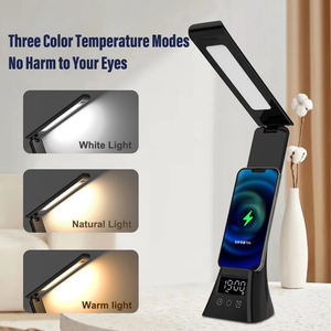 <span class=keywords><strong>Lampe</strong></span> <span class=keywords><strong>de</strong></span> <span class=keywords><strong>bureau</strong></span> 3 en 1 <span class=keywords><strong>avec</strong></span> <span class=keywords><strong>chargeur</strong></span> <span class=keywords><strong>de</strong></span> téléphone 15W <span class=keywords><strong>Chargeur</strong></span> sans fil <span class=keywords><strong>Lampe</strong></span> <span class=keywords><strong>de</strong></span> <span class=keywords><strong>bureau</strong></span> à intensité variable Protection des yeux Lumière LED <span class=keywords><strong>Lampe</strong></span> <span class=keywords><strong>de</strong></span> table Réveil - Product Image 3