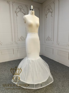 QUEENS GOWN <span class=keywords><strong>Jupon</strong></span> sirène extensible à <span class=keywords><strong>1</strong></span> <span class=keywords><strong>cerceau</strong></span> pour robe de mariée - Product Image 4