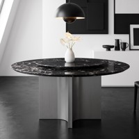 Table de salle à manger rectangulaire en marbre de luxe nordique en gros