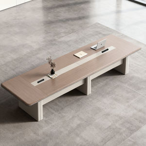 طاولة مؤتمرات مستطيلة أنيقة متينة وبسيطة مناسبة لغرف اجتماعات المؤسسات - Product Image 2