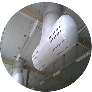 Tissu flexible ignifuge <span class=keywords><strong>de</strong></span> niveau B1 lavable, conduit d'air en tissu, antibactérien, industriel, hôpital, stade, <span class=keywords><strong>cinéma</strong></span> - Product Image 1