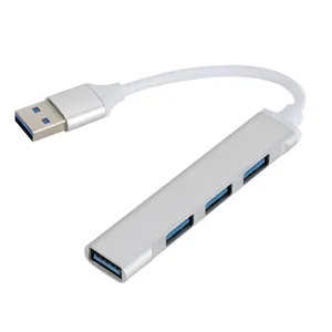 批发高品质铝合金USB3.0至4端口usb 3.0集线器适配器适用于macbook pro