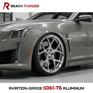 Jantes forgées polies à 5 branches pour Cadillac <span class=keywords><strong>CTS</strong></span> V 19 <span class=keywords><strong>20</strong></span> pouces 6061 T6 usinées CNC 5 axes face usinée DOT PCD ET personnalisé - Product Image 2