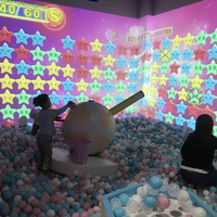 Jeu interactif 3D pour enfants, aire de jeux intérieure avec table tactile, mur de dessin, équipement de projection