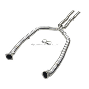 SuperSprint X-Pipe sans résonateurs pour <span class=keywords><strong>BMW</strong></span> M3 E90 <span class=keywords><strong>E92</strong></span> E93 S65 4.0L <span class=keywords><strong>V8</strong></span> Moteur 1.2mm d'épaisseur Tuyau d'échappement en titane - Product Image 2