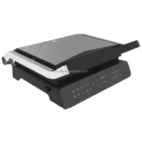 Aifa 2 en 1 Gaufrier et gril 2200W Panini Grill électrique Presse Sandwich Maker 5 modes de cuisson automatique Affichage numérique intelligent