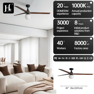 Ventilador de Techo con Luz LED de Estilo Nórdico, Ventilador de Techo con Control Remoto para Dormitorio, Estilo Rústico - Product Image 5