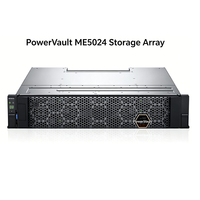 De Ll PowerVault ME5024 2U SAN/NAS Storage Array 24x2.5" Drive Bays 12G SAS ISCSI FC Dual Controller Intel Xeon Tersedia