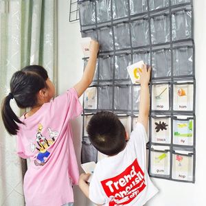 School Student Classroom <b>Wall</b> <b>Hanging</b> Oxford Fabric Non Woven Mobile Phone <b>Storage</b> Bag - Product Image 5