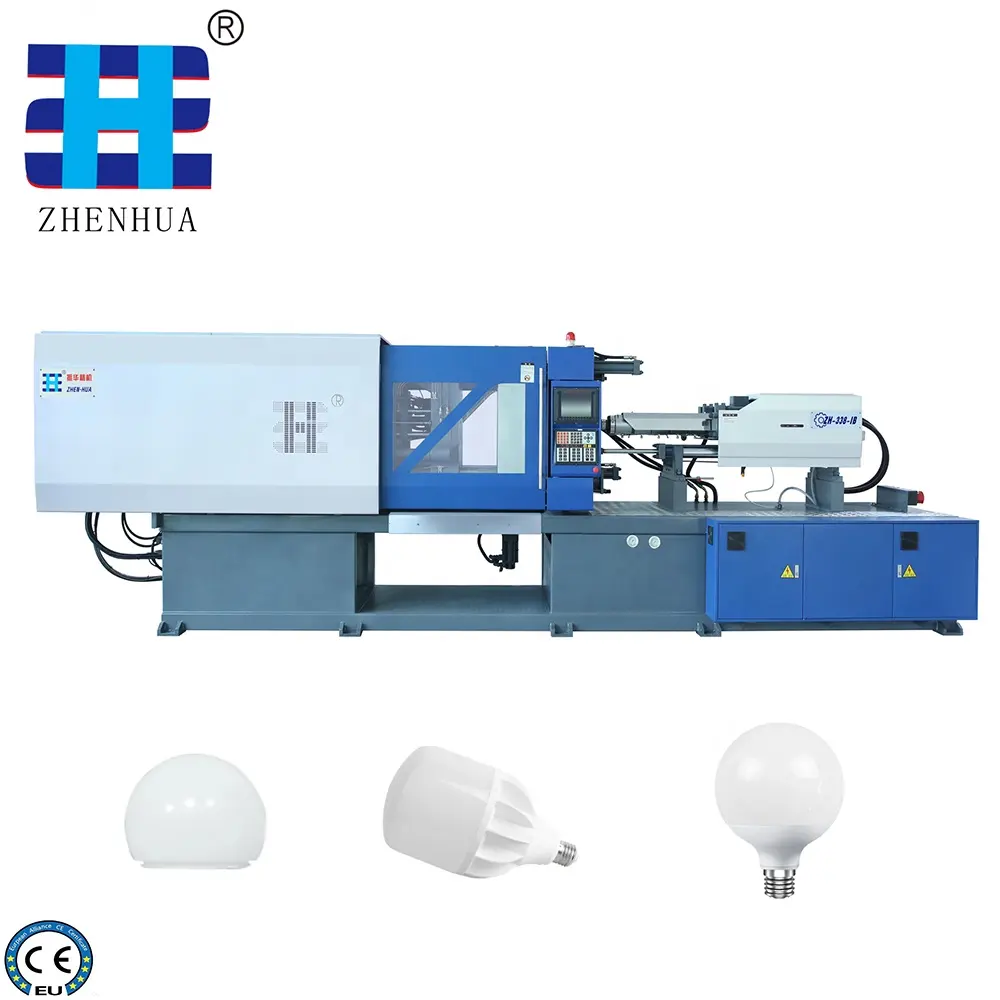 ZHENHUA macchina per lo stampaggio ad iniezione di alloggiamento a LED da 338 tonnellate macchina per lo stampaggio ad iniezione di lampadine a Led in vendita