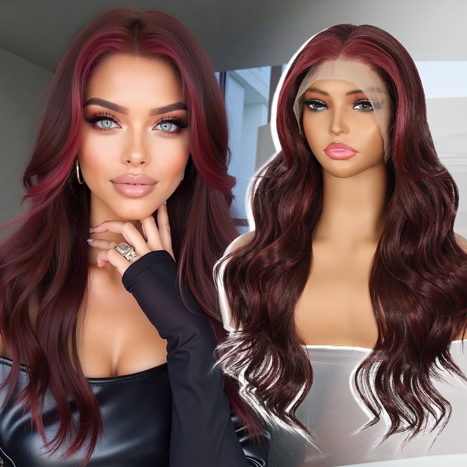 Burgundy red