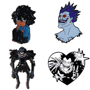 5CM <span class=keywords><strong>Death</strong></span> Note dessin animé Baji Ba Ji recueillir Anime alliage Badge broche broche - Product Image 1
