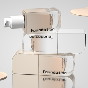 <span class=keywords><strong>Doully</strong></span> - Envase de Vidrio Redondo Personalizado de 30 ml para Viaje, Envase Cosmético para el Cuidado de la Piel, Botella Vacía con Bomba y Tapa para Loción, Guangdong - Product Image 2
