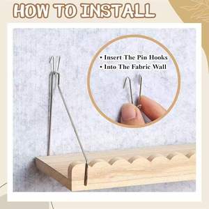 Wooden Wall Mounted <b>Shelf</b> Wave Shape Hanging Storage <b>Rack</b> For Bedroom Office Organizer - Product Image 4