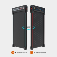Caminadora Eléctrica Plegable para Gimnasio con Pantalla LED, Plataforma de Caminata de Doble Cara, Función de Masaje, Cómoda para Ejercicios Cardiovasculares