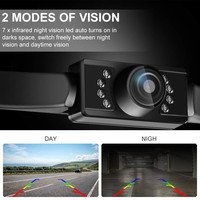 Caméra de recul HD universelle pour voiture, caméra de recul étanche, caméra de vision arrière, caméra d'aide au stationnement pour SUV, camion, camping-car, Android