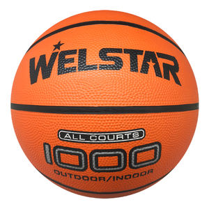 Pallone da <span class=keywords><strong>Basket</strong></span> in Gomma Welstar Basic 2024, Colore Arancione, Canale Piatto, Misura Ufficiale 7, Produttore di Palloni da <span class=keywords><strong>Basket</strong></span> in Gomma - Product Image 2