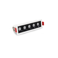 CSLIDO Dimmable LED Downlight Spot Ligne Lumineuse Barre Lumineuse Créative Linéaire Longue Bande Salon Couloir Encastré Grille Lumière
