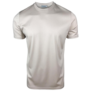 T-shirts en coton mercerisé 100% de qualité supérieure avec logo personnalisé en gros pour hommes, t-shirts vierges de marque de haute qualité, jersey en polyester/coton - Product Image 1
