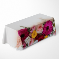 TECHOME – nappe rectangulaire extensible de 4/5/6/8/10 pieds, couverture de Table de Banquet de Cocktail, nappe de Table en Spandex pour fête de mariage, hôtel, maison