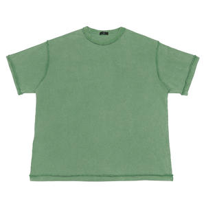 T-shirt vintage streetwear pour homme ET033, 100% coton, 240GSM, coupe inversée, lavage à l'acide, col rond, logo personnalisé, coupe ample - Product Image 5