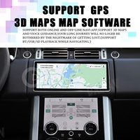 Radio para Auto Android 12 de 12.3 Pulgadas para Land Rover Range Rover Vogue L405 2013-2020, Navegación GPS, Reproductor Multimedia, Panel de Aire Acondicionado NEGRO