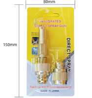 Vente directe d'usine, pistolet à eau en cuivre à connexion rapide, haute pression, pour lavage de voiture, pistolet à eau de jardin