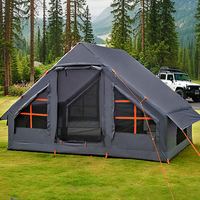 Tente de camping gonflable une chambre quatre saisons, fabricant sur mesure, coupe-vent, imperméable, entièrement automatique 2000-3000mm