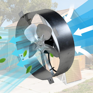 Ventilador <span class=keywords><strong>Solar</strong></span> de Techo de Alta Eficiencia de 50 W, 12 Pulgadas, Funcionamiento Silencioso, Material ABS e Inteligente para Refrigeración de Garaje/Cobertizo/Invernadero - Product Image 1