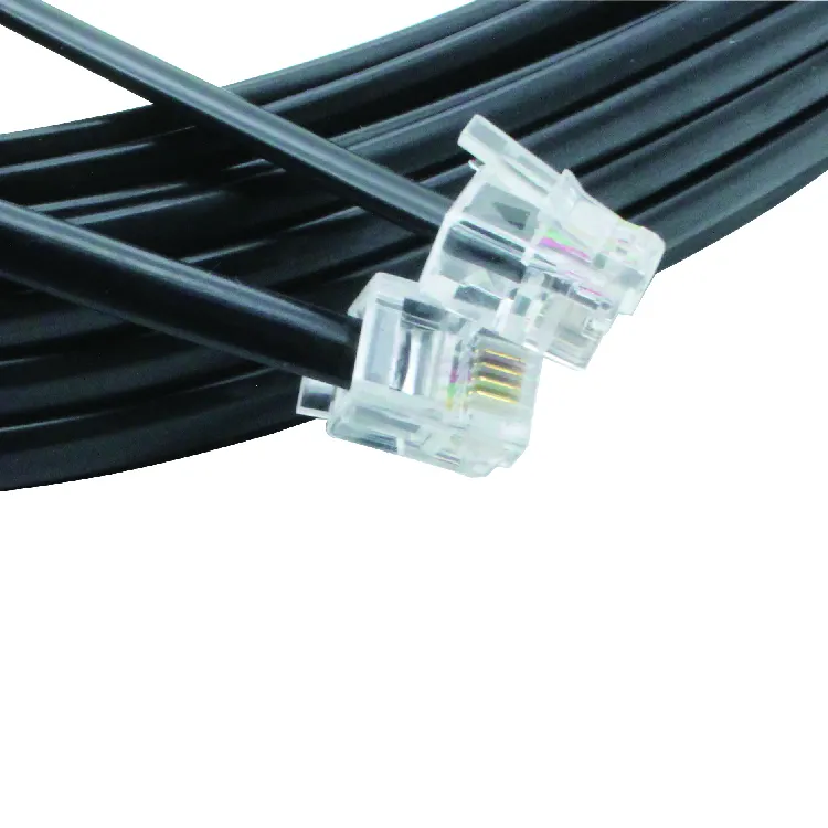 RJ11 6P4C Male to Male Telecommunication Cable