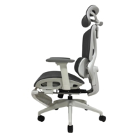Fauteuil de bureau exécutif ergonomique pivotant et inclinable à dossier haut avec accoudoirs réglables en maille intégrale – Vente en gros