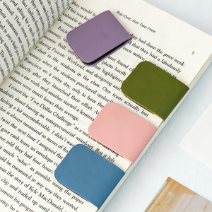 Dấu trang bằng da PU dễ thương, có nam châm, nhãn sách nhỏ, quà tặng khuyến mãi cho góc đọc sách, dấu trang bằng da có nam châm - Product Image 1