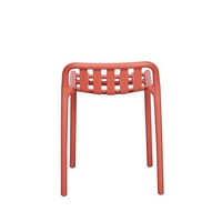 Tabourets de bar modernes de petite taille pour la maison, utilisation en extérieur, tabourets empilables au design simple pour le jardin, le balcon, chaise en plastique