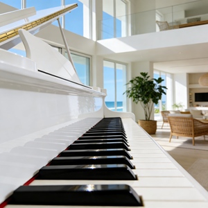 Piano acoustique artisanal en bois massif de style Bari italien, vente en gros d'usine, pour la décoration et la pratique à domicile ou en villa, design compact - Product Image 4