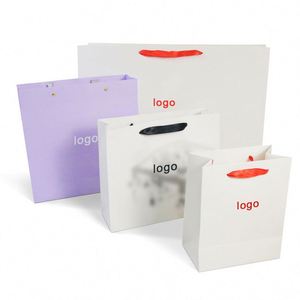 Sac en papier kraft Soudan brun avec fenêtre, poignée bijoux au design populaire, thermoscellable, pour emporter, lavable - Product Image 6