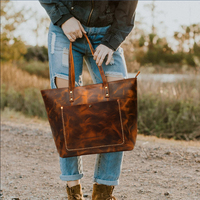 Sac fourre-tout en cuir véritable de vachette vintage fait à la main pour femmes de créateur personnalisé sacs à main en cuir véritable pour femmes