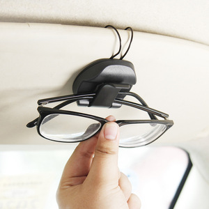 Car Eyeglass Clip Black 60mmx52mm Sun Visor Mount Holder Sunglasses Clips <b>Interior</b> <b>Accessory</b> - Product Image 1