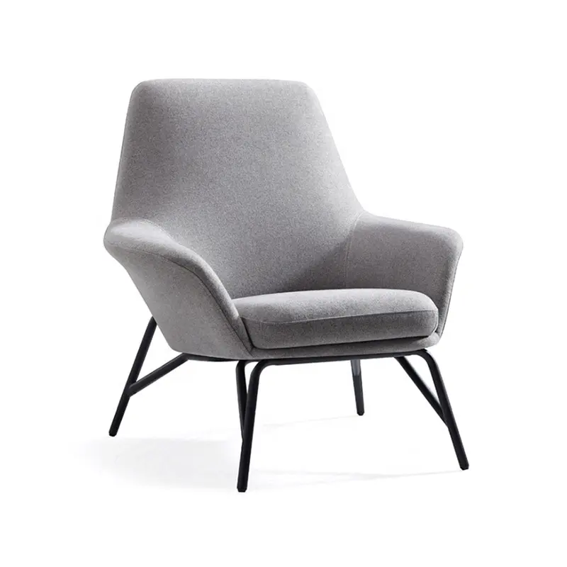 Hot Selling Italian Lounge Chair Furniture Metal Leg Modern Hotel Luxury Armchair