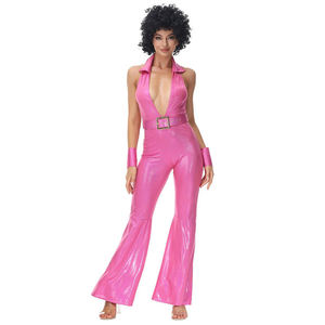Retro Hippy Hippie disfraz Disco Halloween disfraz fiesta actuación <span class=keywords><strong>fantasía</strong></span> ahueca hacia fuera disfraz Cosplay - Product Image 1