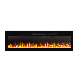 Cheminée électrique YIKA Luxstar pour la maison, 60 pouces, chauffage, style royal, mince, lumière LED, effet de flamme réelle - Product Image 2