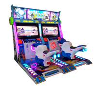 Simulateur de course de motos à deux joueurs, à commande par jetons, avec mouvements complets, machine de jeu d'arcade pour centre de divertissement