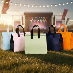 Fashionable Insulated Non-woven Cooler Bag Waterproof & Food Grade Zipper Closure 200g Lightweight - Product Image 1