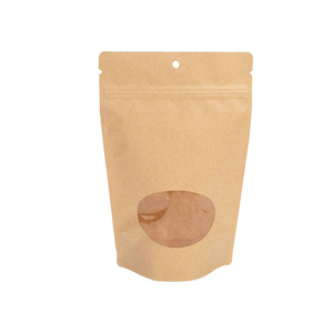 Túi bao bì thực phẩm với cử<span class=keywords><strong>a</strong></span> sổ rõ ràng giấy kraft khó<span class=keywords><strong>a</strong></span> zip đứng lên Túi Túi cho các loại hạt bột Snack - Product Image 5