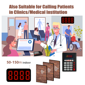 Hàng đợi hệ thống quản lý không dây điện tử xếp hàng hệ thống với bàn phím & LCD hiển thị cho ngân hàng bệnh viện Chính Phủ văn phòng - Product Image 4
