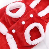 Weihnachts-Elch Fleece-Haustiermantel Warme Winter-Baumwollkleidung Verstellbar für Kleine Mittlere Große Hunde Teddy Katzen Großhandel Haustierbekleidung