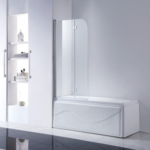 Puerta de pivote de <span class=keywords><strong>mampara</strong></span> de baño Puerta de ducha de <span class=keywords><strong>bañera</strong></span> plegable de <span class=keywords><strong>vidrio</strong></span> <span class=keywords><strong>templado</strong></span> sin marco - Product Image 3