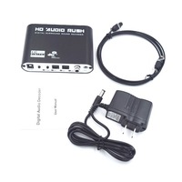Decodificador de Audio DTS/Dolby/AC-3 de 51 Canales, Convierte Audio Digital Óptico/Coaxial a Analógico RCA/Conectores Rose, Hecho en China