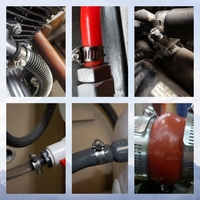 Colliers de serrage à vis sans fin réglables en acier inoxydable avec poignée en plastique de type clé, finition zinc, personnalisables, OEM, pour tuyaux métriques