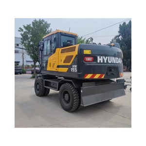 Original HYUNDAI 15 Ton HW155 Wheeled Excavator 2023 Model Cummins Engine with Motor and Pump 1 Year Warranty Tested & Inspected - Product Image 1